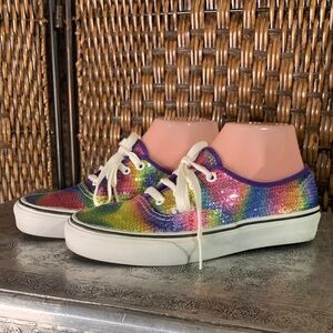 Vans Rainbow Sequin Low Tops M6/W7.5